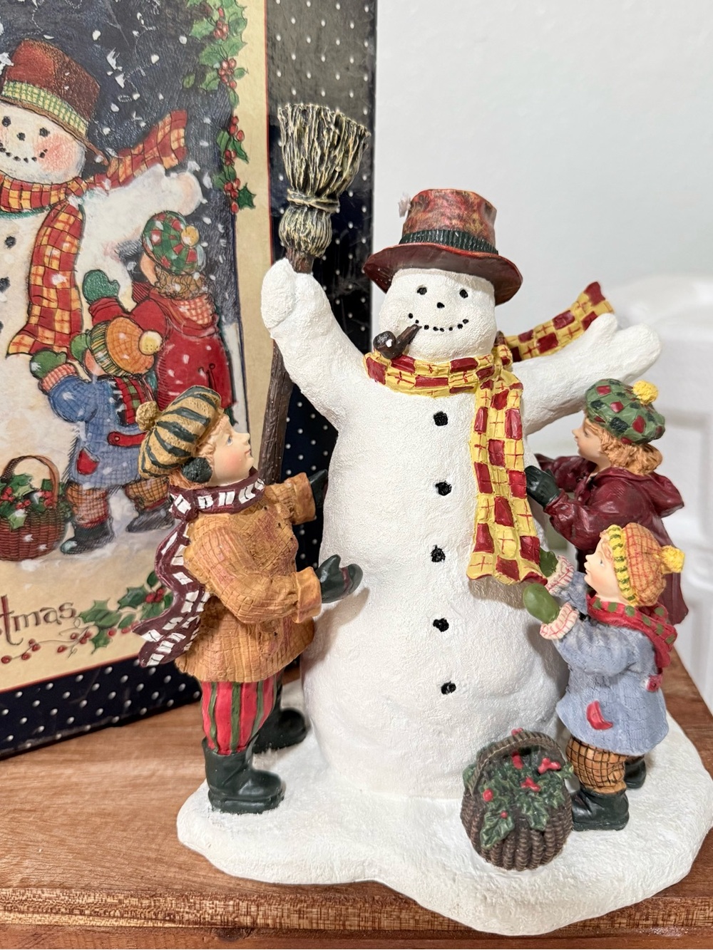 Vtg Susan Winget Sam's Snowman 2nd Edition 1998 #6 Resin Figurine Holiday Decor